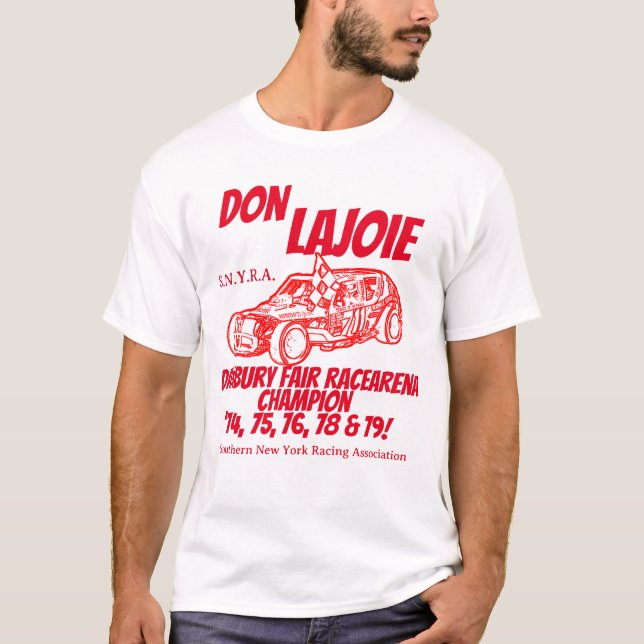 T-shirt Don LaJoie Champion de course 1 face Danbury Racea (Devant)