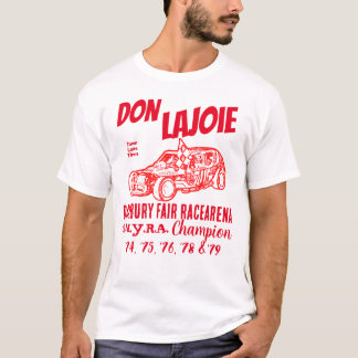 T-shirt Don LaJoie Champion de course à 2 faces Danbury Ra