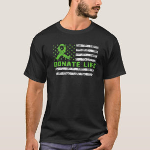 T-shirt Don Lifes USA American Flag Transplant T
