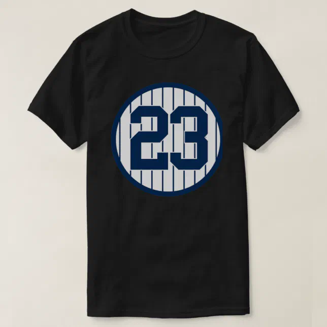 Don Mattingly 23 Jersey Number Classic T-Shirt.p T-Shirt | Zazzle