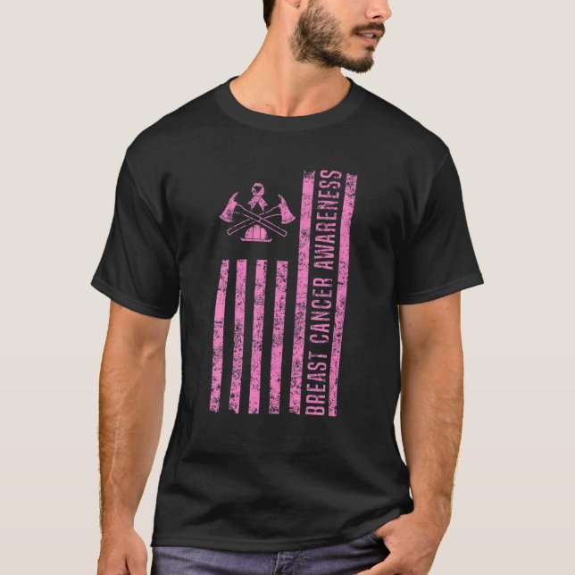 T-shirt Don Mois de sensibilisation au cancer des pompiers (Devant)
