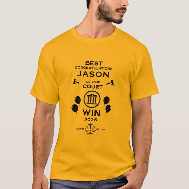 T-shirt Don pour la célébration de la victoire en droit (Devant)