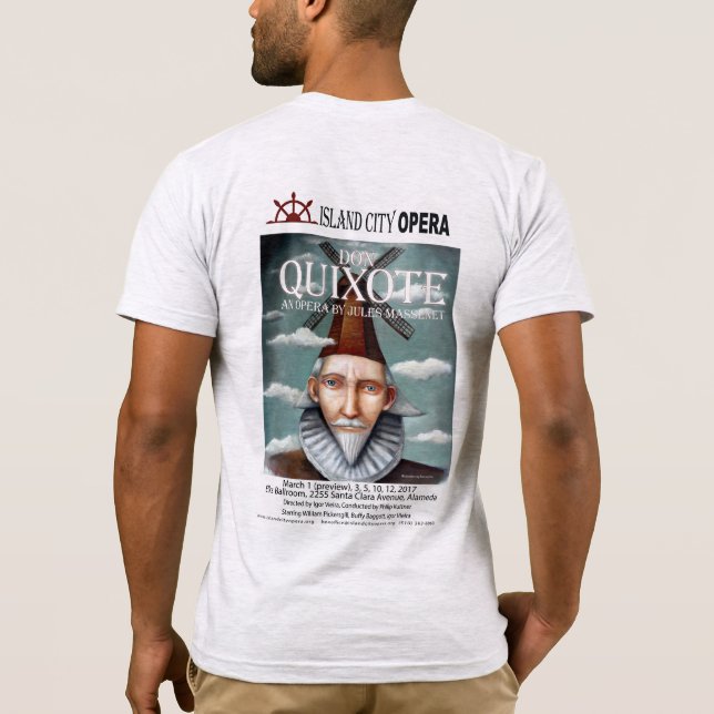 T-shirt Don Quichotte AmApparelBasicMens (Dos)