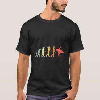 T-shirt Don Retro Surfing Evolution Pour Surfeurs