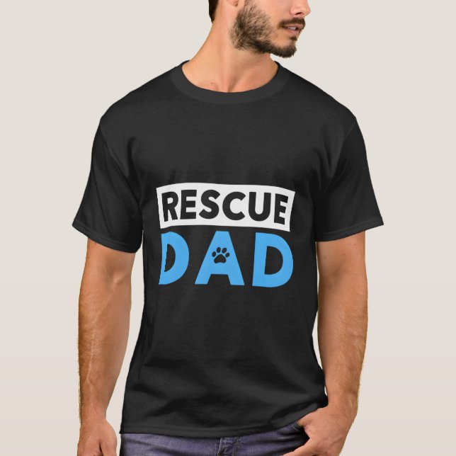 T-shirt Don Secourt Chien Pour Papa Ou Hommes Secourir Pap (Devant)