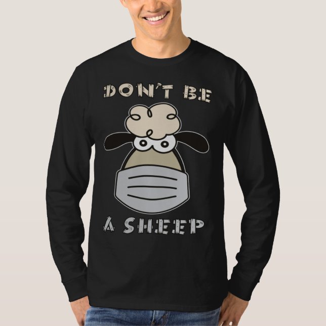 T-shirt Don t Be A Sheep (Devant)
