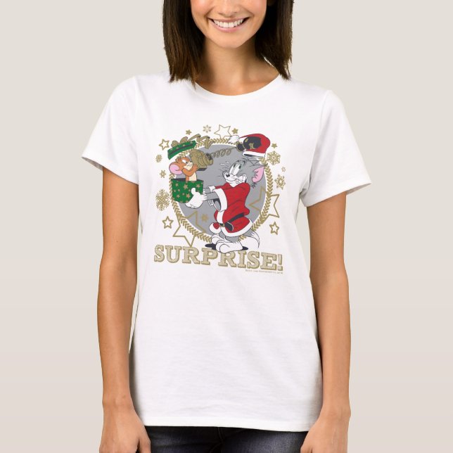 T-shirt Don Tom et Jerry Surprise (Devant)