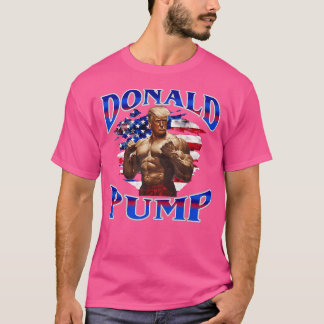 T-shirt Donald Pump Gym Drôle entraînement Fitness Fitness