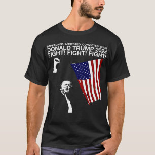 T-shirt Donald Trump 2024 - Combattre le combat (avec l'Am