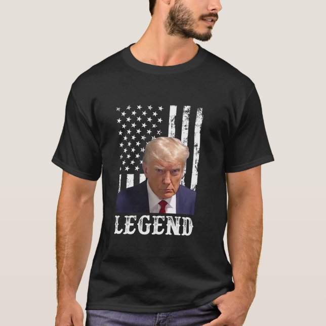 T-shirt Donald Trump 2024 Coup de projectile Président Lég (Devant)