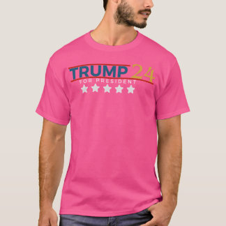 T-shirt Donald Trump 2024 Pour Un Président Aux Étoiles