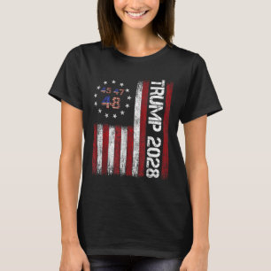T-shirt Donald Trump 2028 Trump 45 47 48e Président améric