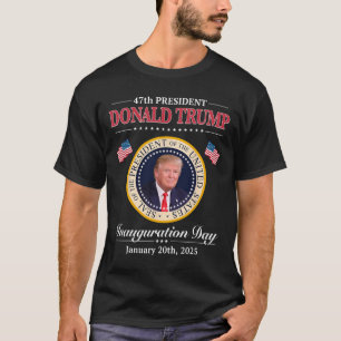 T-shirt Donald Trump 47e investiture du président 2025 Sup