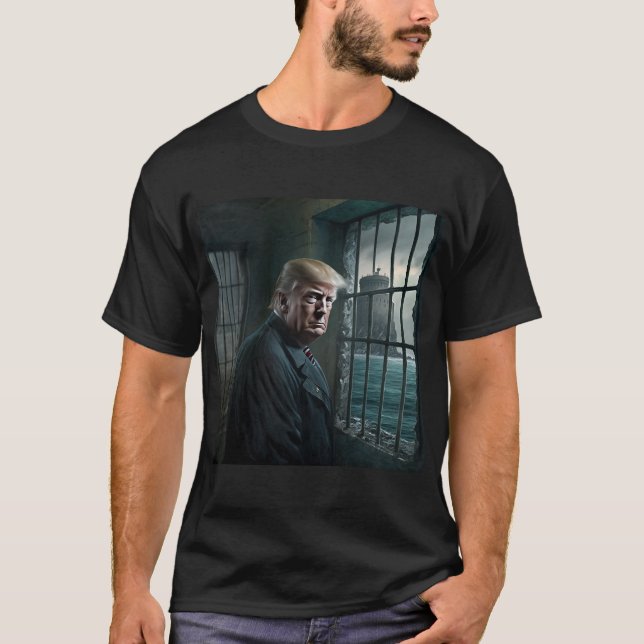 T-shirt Donald Trump à la prison d'Alcatraz (Devant)