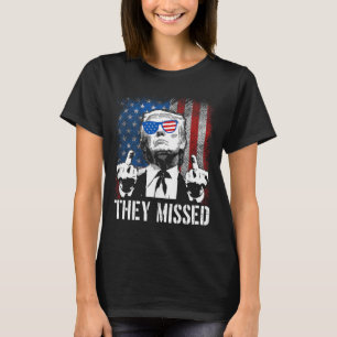 T-shirt Donald Trump a manqué Trump 2024 États-Unis Amériq
