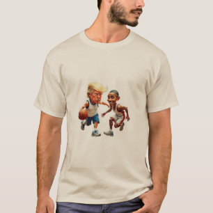 T-shirt Donald Trump Barack Obama