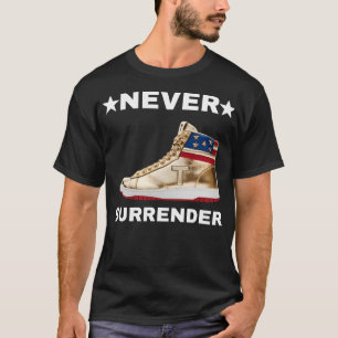 T-shirt Donald Trump Basket ne jamais abandonner Pro Trump
