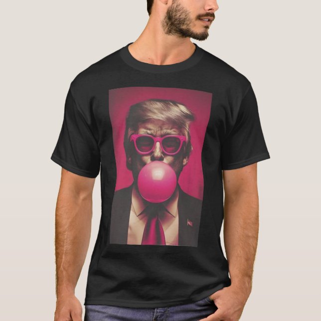 T-shirt Donald Trump Bubble Gum 2024 (Devant)