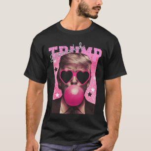 T-shirt Donald Trump Bubble Gum Pink Sungles