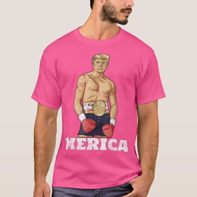 T-shirt Donald Trump Champion américain de boxe 2020 Boxer (Devant)