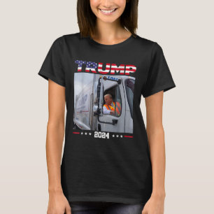 T-shirt Donald Trump Circuler le camion à ordures - Camion