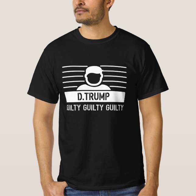T-shirt Donald Trump coupable (Devant)