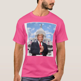 T-shirt Donald Trump Devant La Maison Blanche 2