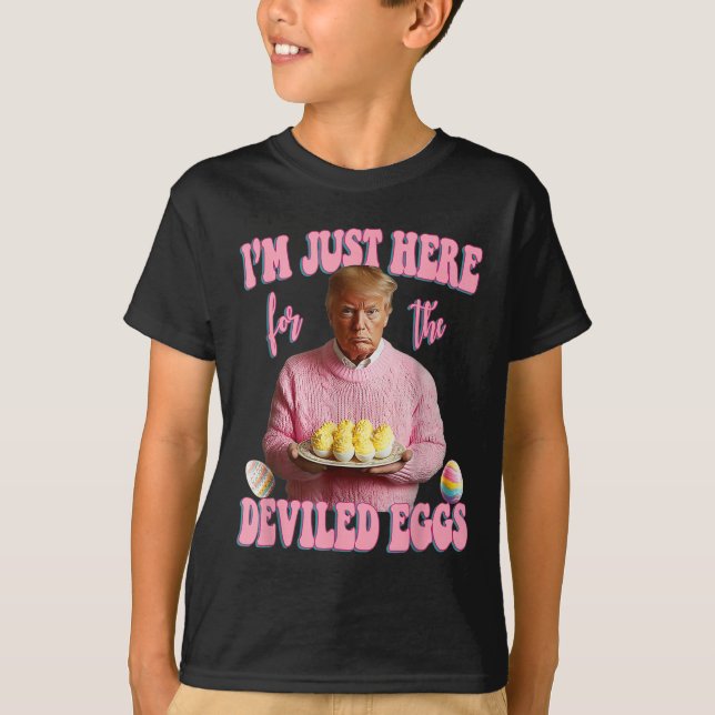 T-shirt Donald Trump Est Drôle Pour Pâques Je Suis Juste I (Devant)
