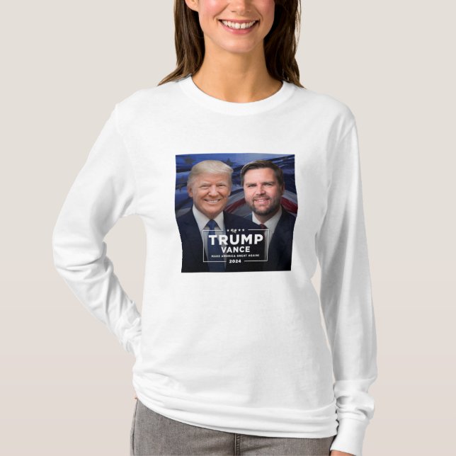 T-shirt Donald Trump et JD Vance (Devant)