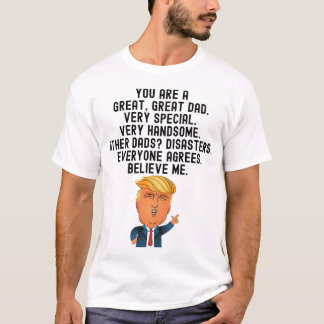 T-shirt Donald Trump Fête des pères Cadeau Noël 