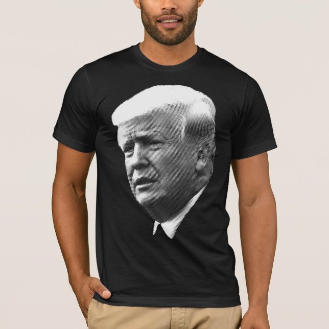 T-shirt Donald Trump font face au portrait (Devant)