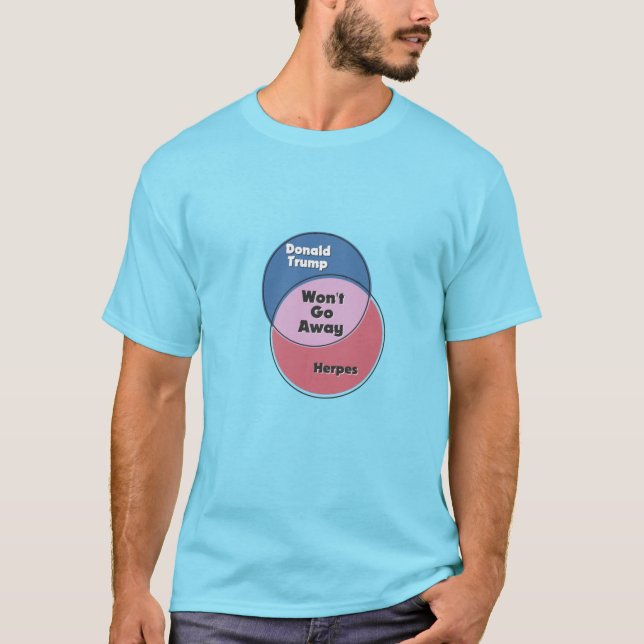T-shirt Donald Trump Herpes diagramme de venn (Devant)