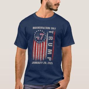 T-shirt Donald Trump Jour de l'investiture 2025 47e Présid