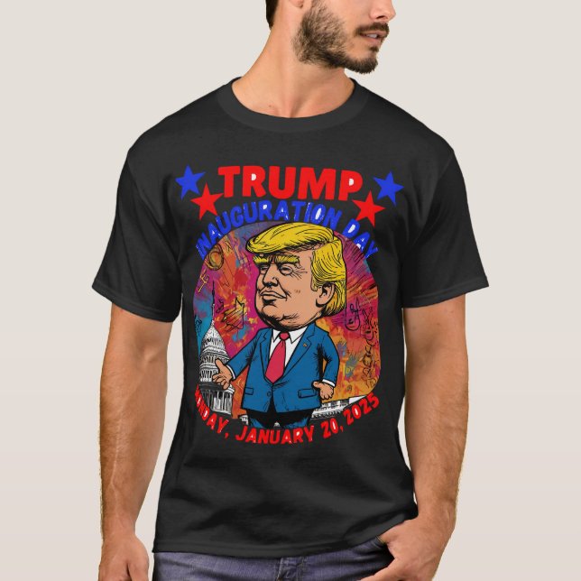 T-SHIRT DONALD TRUMP JOUR D'INAUGURATION 2025 (Devant)