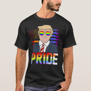 T-shirt Donald Trump Mois Gay pride Usa Rainbow Flag Us L