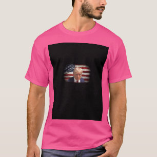 T-shirt Donald Trump Mugshot 100 Américain