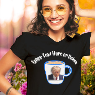 T-shirt Donald Trump Mugshot Créez votre propre texte amus