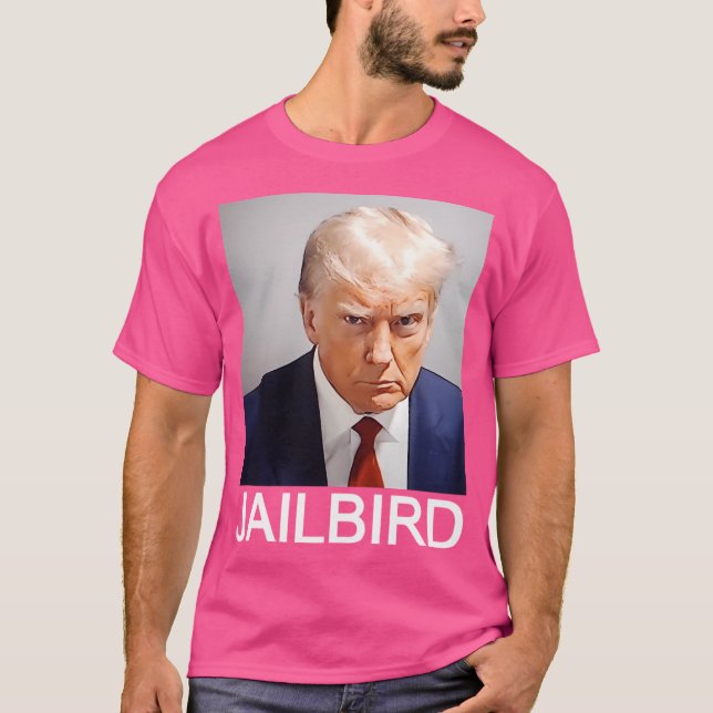 T-shirt Donald Trump Mushot Jailbird (Devant)