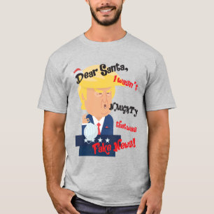 T-shirt Donald Trump Naught Christmas Face Mask