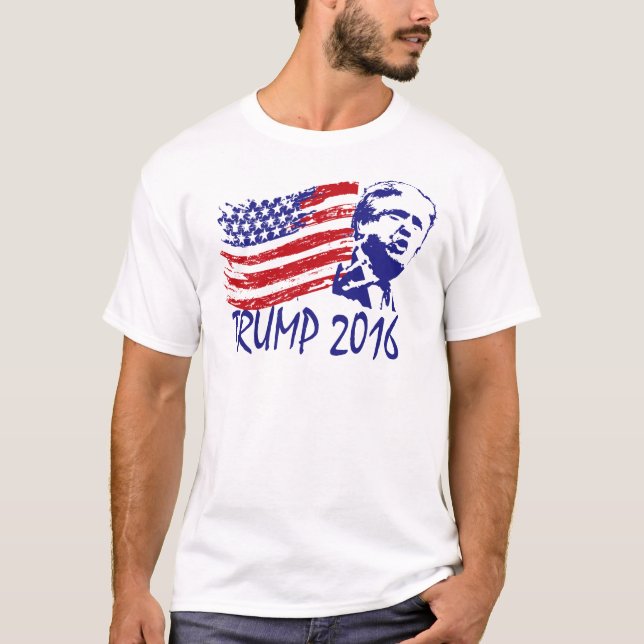 T-shirt Donald Trump pour le président 2016 - républicain (Devant)