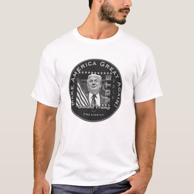 T-shirt Donald Trump pour le président en 2016 (Devant)