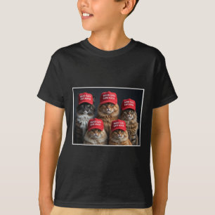 T-shirt Donald Trump Rend Les Chats Sûrs à Nouveau Chapeau