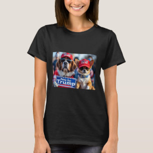 T-shirt Donald Trump Rendre les chiens en sécurité Casquet