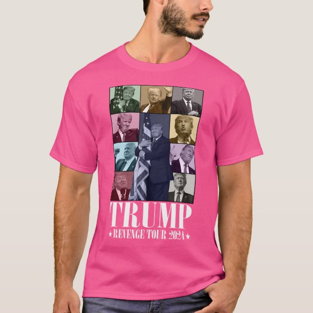 T-shirt Donald Trump The Revenge Tour 2024 Drôle Trump 202 (Devant)
