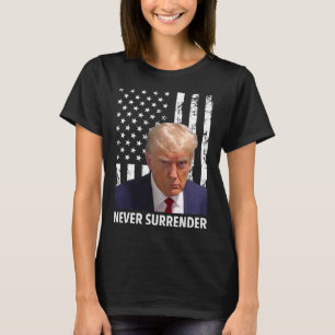 T-shirt Donald Trump Tiré dans une bombe - Ne jamais aband