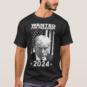 T-shirt Donald Trump Tiré Recherché Aux États-Unis Préside