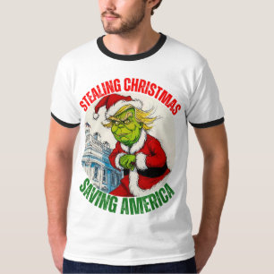 T-SHIRT DONALD TRUMP - VOLER NOËL, SAUVER L'AMÉRIQUE