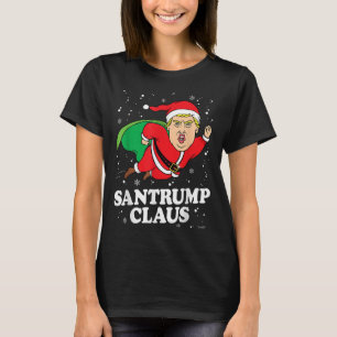 T-shirt Donald Trump Xmas Funny Santa Hat Chemise cadeau
