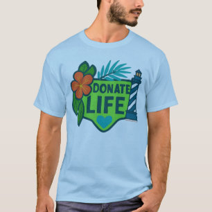 T-shirt Donate Life NC Tropical T
