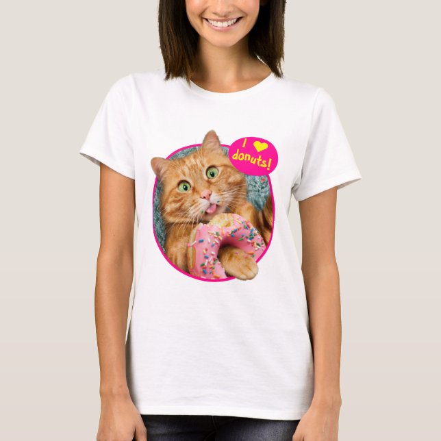 T-shirt Donateur mangeant des chats (Devant)